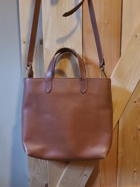 Madewell Brown Leather Tote Shoulder Bag